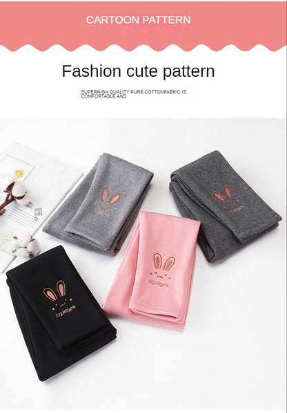 Autumn Winter Children Girl's Legging Thicken Warm Kids Girl Warm Plush Legging Trousers Elastic Waist Leggings Kids Pants