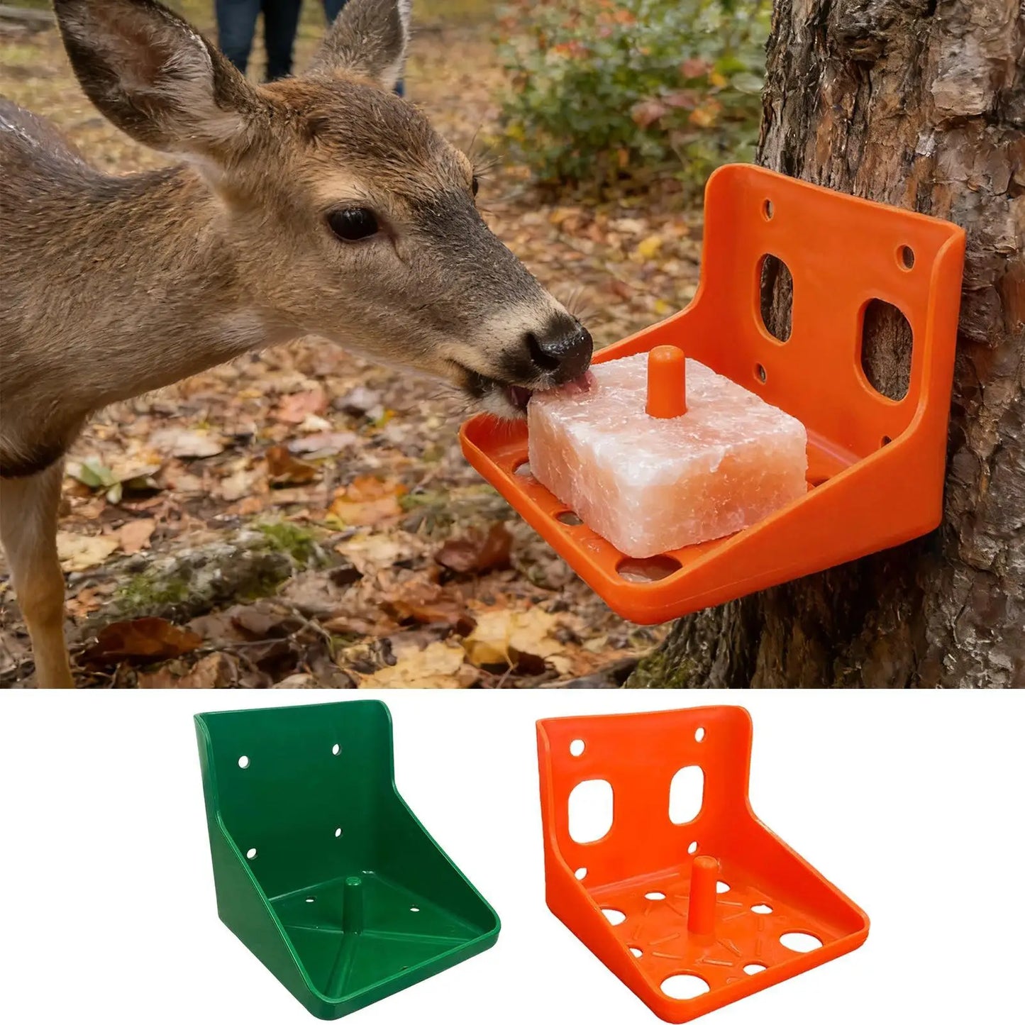 Cattle Sheep Horse Lick Brick Container Salt Block Holder Mineral Container Livestock Salt Block Holder Goat Mineral Block Tray