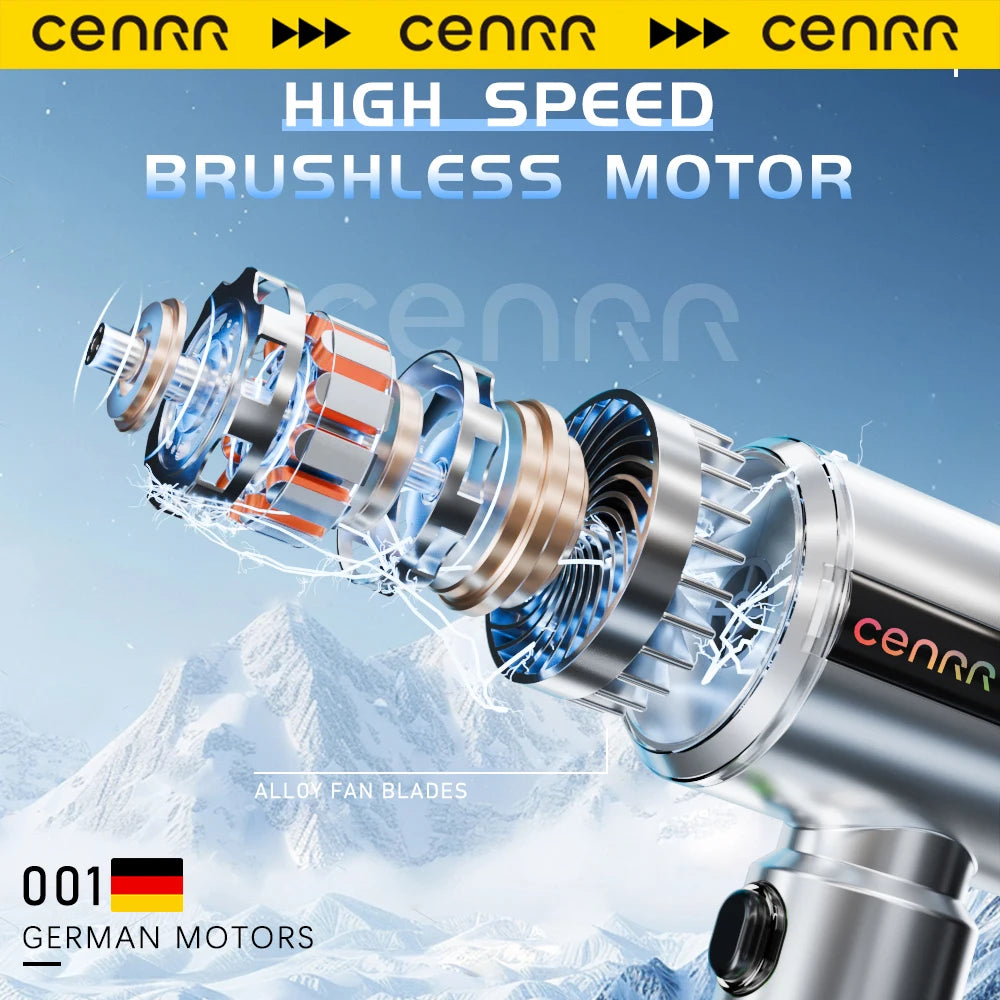 CENRR New Car Vacuum Cleaner High Suction Powerful Wireless Portable Car Cleaner for Home Gift a Birthday Christmas Present