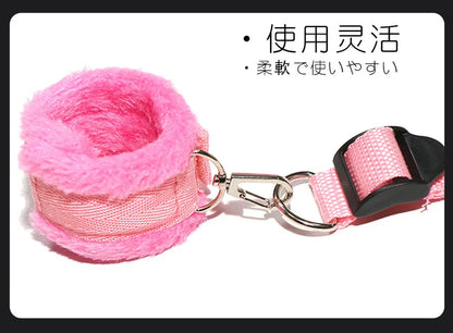 Couples Bed Handcuffs Sex Toys For Woman Bdsm Bondage Set Ankle Cuff Restraints Rope Strap Handcuffs Ankle Cuff Adult Game Goods