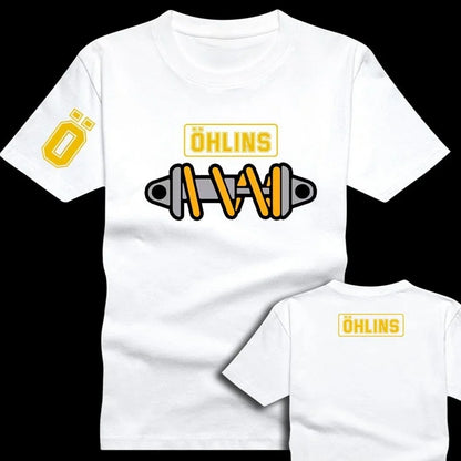 Desktop_Amazing Tees Men Ohlins Shock Suspension Car Motorcycle Sport Racing T Shirt Summer Casual Oversized men's Short sleeve