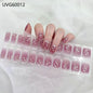 20/22Tips UV Semi cured Gel Nail Stickers Waterproof Long Lasting Full Gel Nail Wraps Press On Nail Decal DIY Manicure