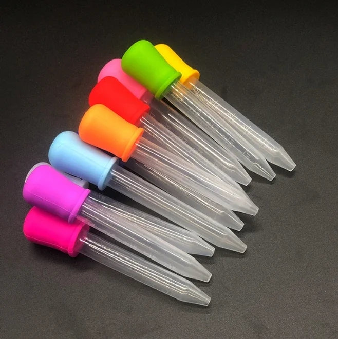 10Pcs/Set 5ml Silicone Plastic Pipette School Lab Experiment Supplies Dropper Feeding Medicine Liquid Eye Ear Pipette Dropper