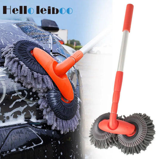 LEIBOO Car Cleaning Wash Multipurpose Kit Microfiber Brush Mop Sponge Wipe Auto Home Tools Universal Clean Accessories
