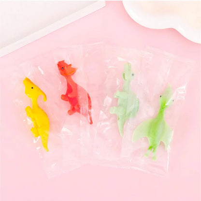 5-20Pcs Colorful Finger Catapult Dinosaur Games Birthday Shower Party Favor Giveaway Christmas Carnival Party Gift
