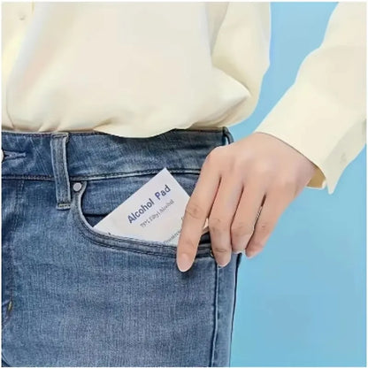 Alcohol Swabs for Skin 75% Wound Disinfection, Convenient to Carry Outdoor Sports Disaster Essential First Aid Box Supplies