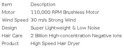 Professional Ionic Hair Dryer, 1800W High Speed Blow Dryer with Diffuser & Nozzle, Constant Temperature Hair Care, Powerful AC M