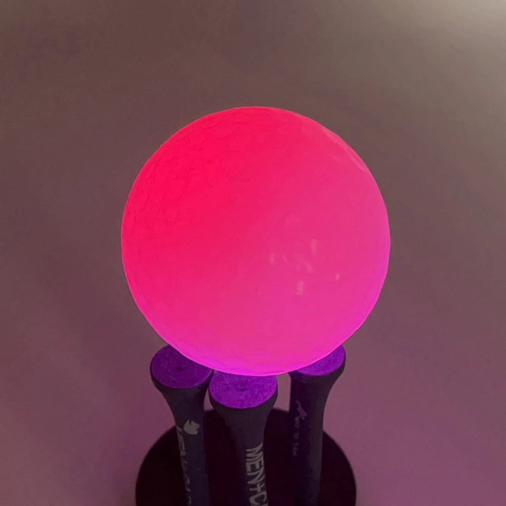 Durable Luminous Golf LED 3-layer Practice Ball Glitter Long Lasting Bright Golf Balls  Glow In The Dark For Night Practice 골프