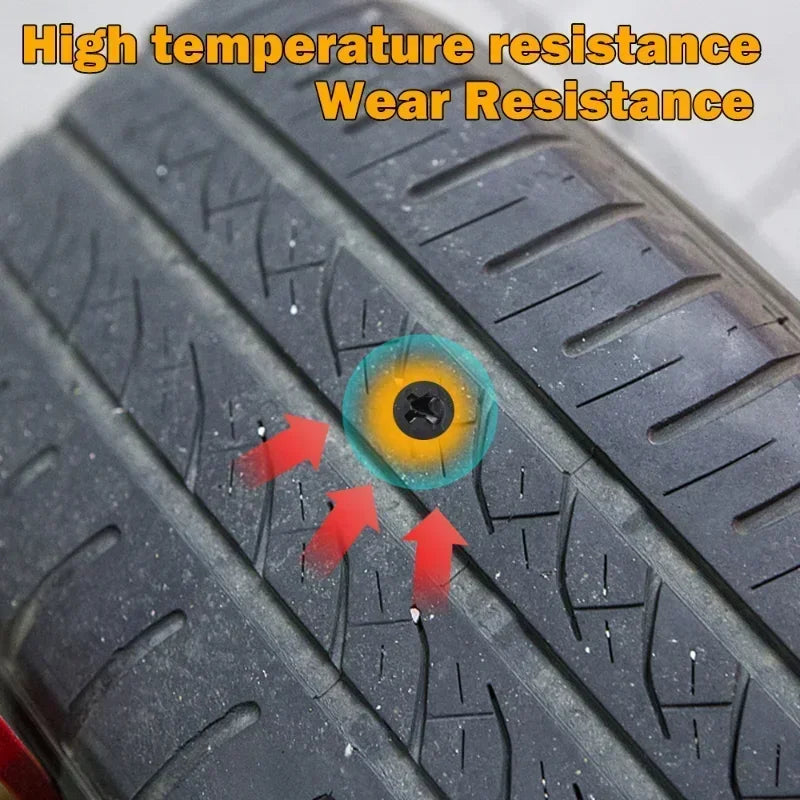 Car Tire Repair Nail Vacuum Tyre Screw Rubber Patch Car Wheel Universal Puncture Repair Kit Car Motorcycle Tubeless Nails Tool