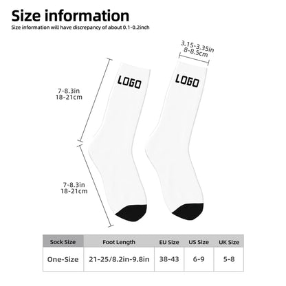 Custom Face logo Socks Personalized Socks with text  Photo Custom Comfortable and warm Socks Gift for Friends birthday
