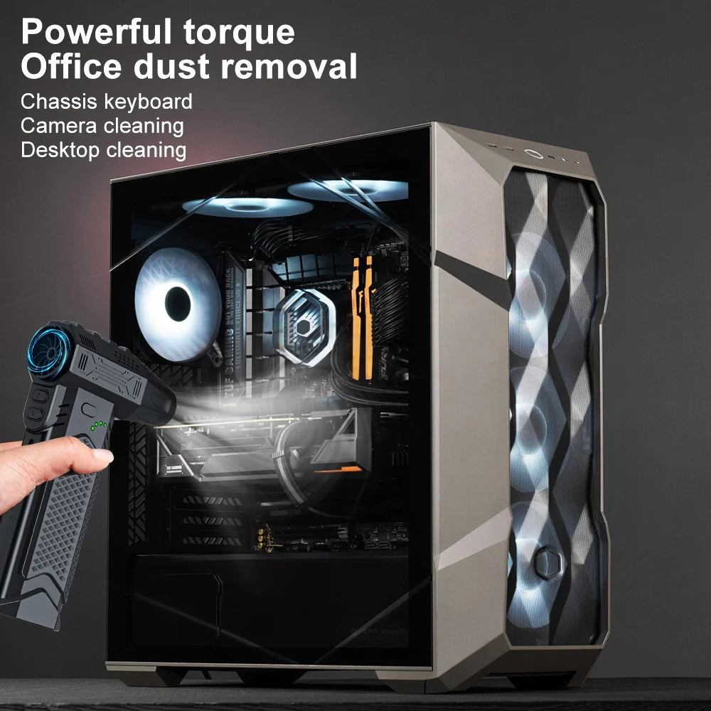 Blower Car Vacuum Cleaner Turbo Fan Violent Jet Fan Cleaning Blowing Tools Auto Dust Collector Portable Air Duster Hair Dryer