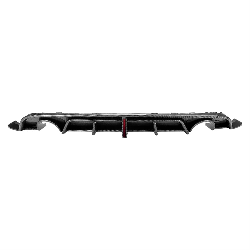 With Led Light Car Rear Bumper Diffuser For VW Golf 6 MK6 Standard TDI TSI 2008-2013 Rear Spoiler Splitters ABS Body kits Tuning