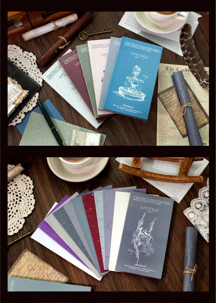 30pcs/lot Memo Pads Material Paper The Barren Dream Junk Journal diary Scrapbooking Cards Background Decoration Paper