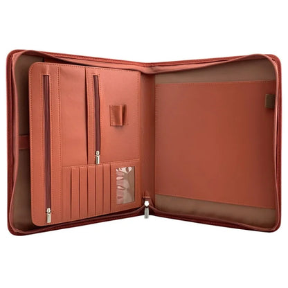 Multifunctional 433 A4 Conference Folder Business Stationery Folder Leather Contract File FoldersTravel Document Folder