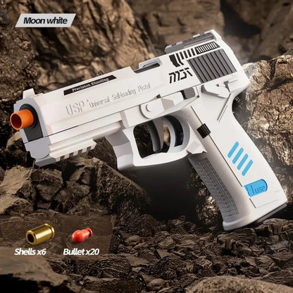 SIG17 Throwing Shell Soft Bullet Toy Gun with Blowback Outdoor Sports CS Game Pistol Launcher Model Birthday Gift