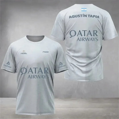 Summer Men's and Kids' Badminton and Tennis Sports Training Short Sleeve T-Shirt Casual Streetwear Top for Men