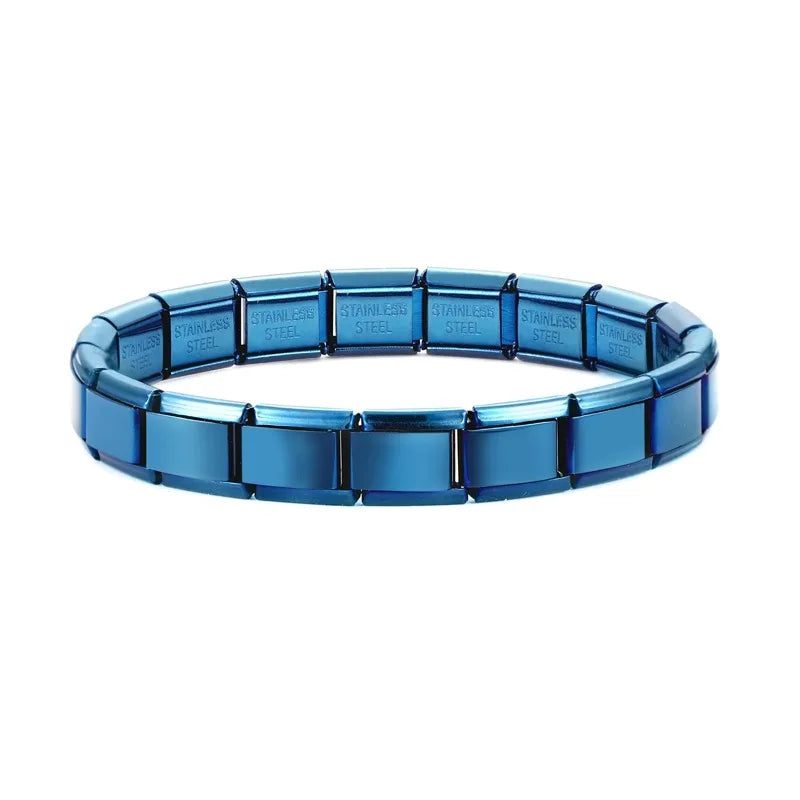 Y2K Italian Charm Bracelets DIY Basic Elastic Charm Stainless Steel Bracelet Fashion Women'S Jewelry Making Wholesale