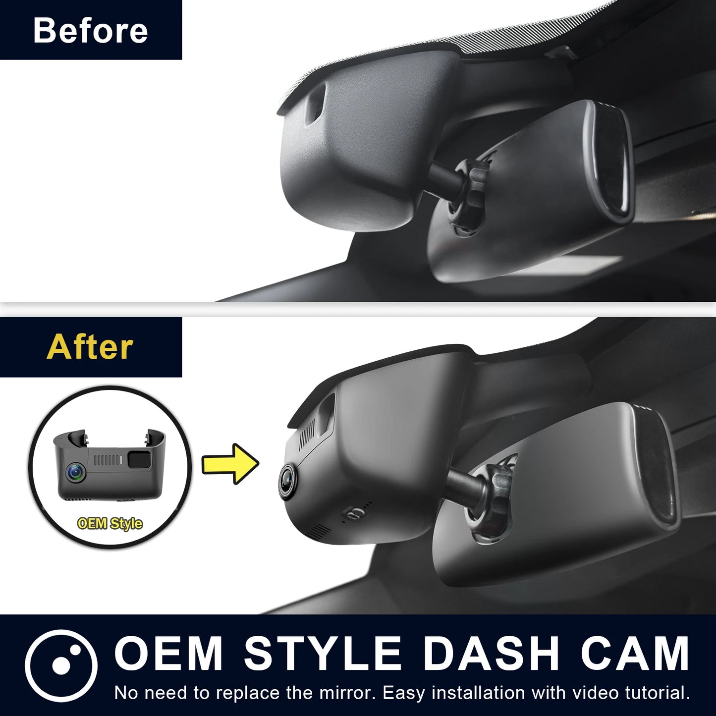Mangoal Dash Cam 4K For Dodge Durango Dash Car Camera 2016-2026 GPS WiFi & App IMX 335 STARVIS Sensor Plug and Play DashCam