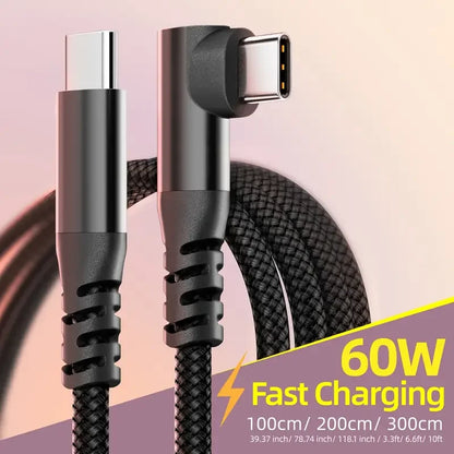 LAIHONEN 1PC USB C Cable 1M 2M 3M 10FT USB C Data Transfer 60W PD Fast Charging Cable for iPhone 15 15Plus 15Pro Max