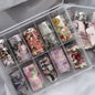 10Rolls Lacce Flower  Nail Foils Transfer Paper  Nail Art Stickers  Manicure Set Decal  Nails Decoration