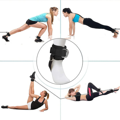 Ankle Strap for Cable Machine Kickbacks,Glute Workout,Leg Extensions,Booty Hip Abductors Exercise,Adjustable Ankle Cuff for Gym