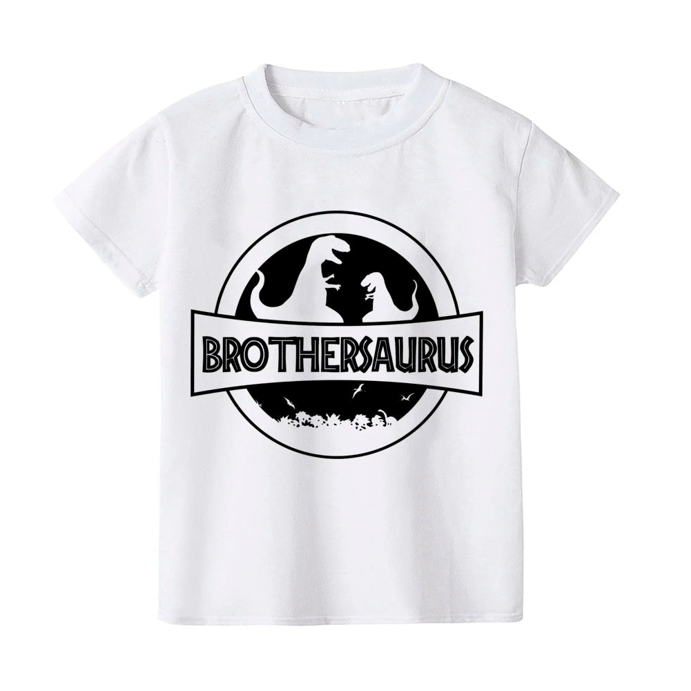 Family Matching Outfits Dinosaur Print Family Clothes Daddy Mommy Son Daughter Shirt Baby Bodysuit Family Look Tee Family Shirts