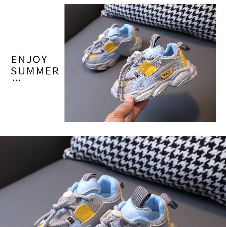 Size 21-36 Baby Toddler Shoes For Boys Girls Breathable Mesh Little Kids Casual Sneakers Non-slip Children Sport Shoes tenis