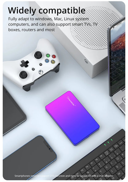 SomnAmbulist HDD 2.5Inch Portable External Hard Drive 250GB 320GB 500GB 1TB USB3.0 Storage Compatible for PC Laptops TV PS4 Xbox