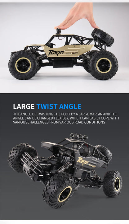 Oike RC Car Remote Control Climbing Vehicle Outdoor All Terrain 4X4 Off-road Trucks Rock Climber 4WD Buggy Racing Drift Cars Toy