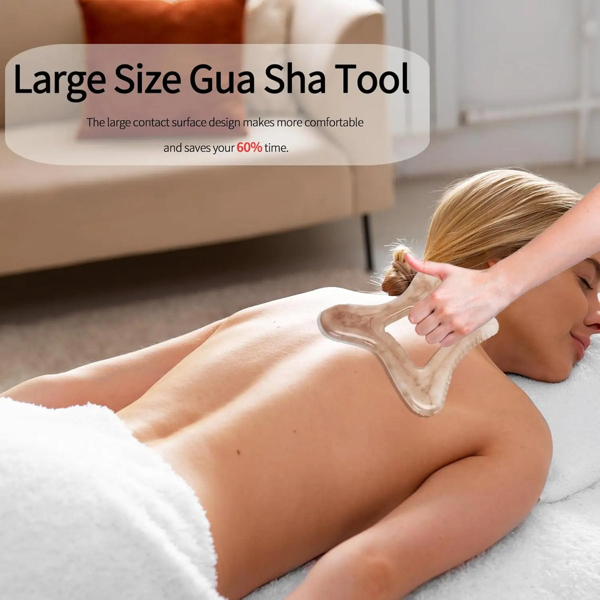 Resin Body Gua Sha Tool Large Gua Sha Body Tool Cellulite Massage Tool Lymphatic Drainage Tool for Face, Back Body Shaping Tools
