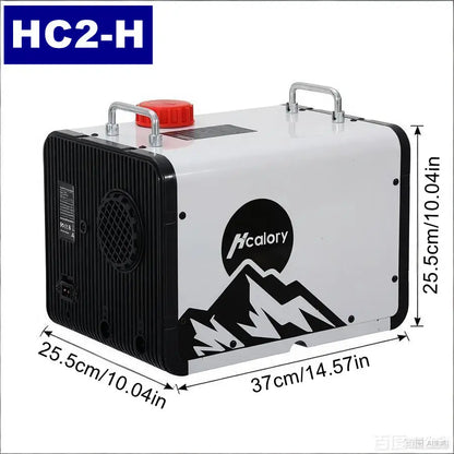 Hcalory HC2-H 8KW All-in-One Diesel Air Parking Heater DC12V/24V Portable Diesel Heater 0.12-0.45 L/h with Smart App Control & 220-240V Adapter