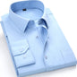 Classic Plain Men's Dress Shirt Long Sleeve Slim Fit Button Up Purple Yellow Men Business Formal Wedding Party Social Shirts