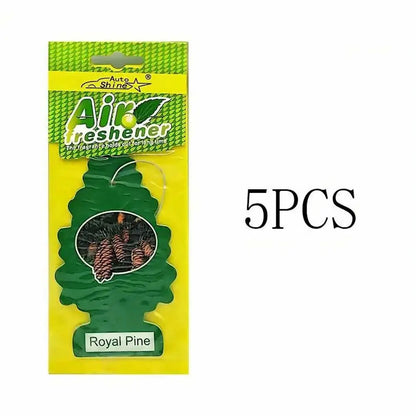 3-80pcs Christmas Tree Car Air Freshener Natural Aromatherapy Tea Paper Hanging Perfume Vanilla Auto Parts Interior
