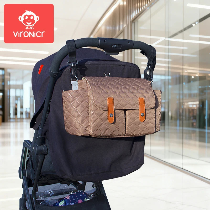 Stroller Organizer Bags Magnetic Buckle Mummy Travel Hanging Bag Bottle Holder Pram Diaper Bags Baby Stroller Accessories