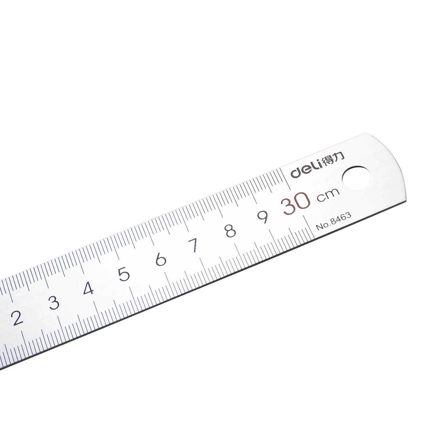 DELI Metal Ruler Precison Clear Marking Craft Wood Working Draft Measure Tool