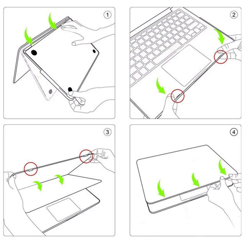 Laptop Case For Macbook Air 13 A2337  M1 M2 M3 Air 15.3 For Macbook Pro 13 A2338 14 16 Matte Protective Cover Shockproof shell