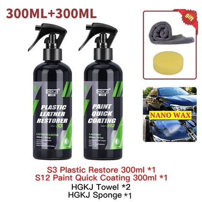 Car Product Hgkj S3 Liquid Leather Plastic Renovator Restorer Coat Wax Car Interior Seat Leather Restoration Repair Agent