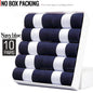 HSS 5/10 Pairs Men's Cotton Blend Socks Black Business Men Socks Soft Breathable Summer Winter for Male Socks Plus Size (6.5-14)