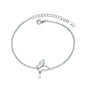VENTFILLE 925 Sterling Silver Butterfly Bracelet for Girl Bead String Design Insect Fashion Versatile Jewelry Gift Dropshipping