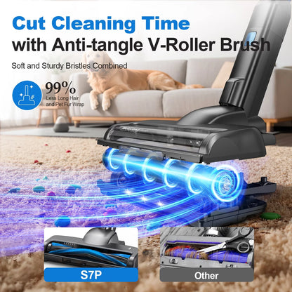 INSE N5T 465W 35000Pa Suction Power Cordless Vacuum Cleaner Handheld Smart Home Appliance Removable Battery Dust Mug