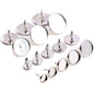 (Never Fade) 6/8/10/12/14/16/18/20mm Stainless Steel Earring Base Studs Ear Cameo Settings Cabochon Base Tray Blank (With Back)