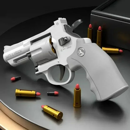 Continuous Firing ZP5 357 Revolver Launcher Pistol Soft Dart Bullet Toy Gun for Kids Adults CS Outdoor Battle Game Play