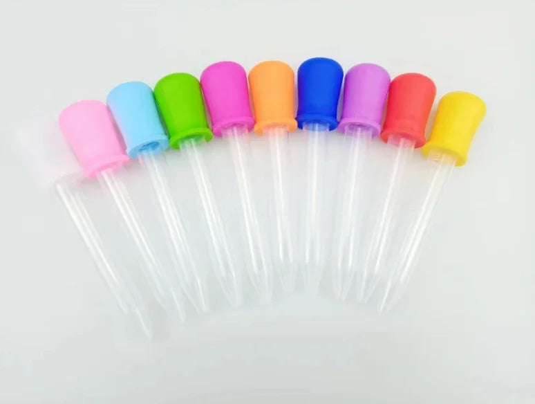 10Pcs/Set 5ml Silicone Plastic Pipette School Lab Experiment Supplies Dropper Feeding Medicine Liquid Eye Ear Pipette Dropper