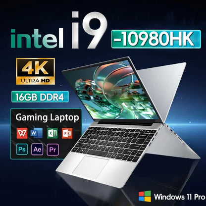 Gaming Laptop Windows 11 Pro Intel Core I9 10980HK 16GB RAM 1/2TB SSD 1920*1080 Notebook Computer Office Notebook Laptop