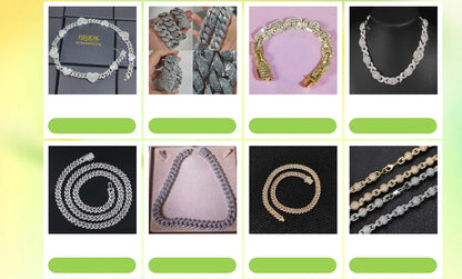ESKEEM 2/3/4/6Row Full Diamond Bubble Cuban Bracelet 10/13/18/20/22MM CZ Stone Iced Out Hip Hop Jewelry Cuban Bracelet Women Men