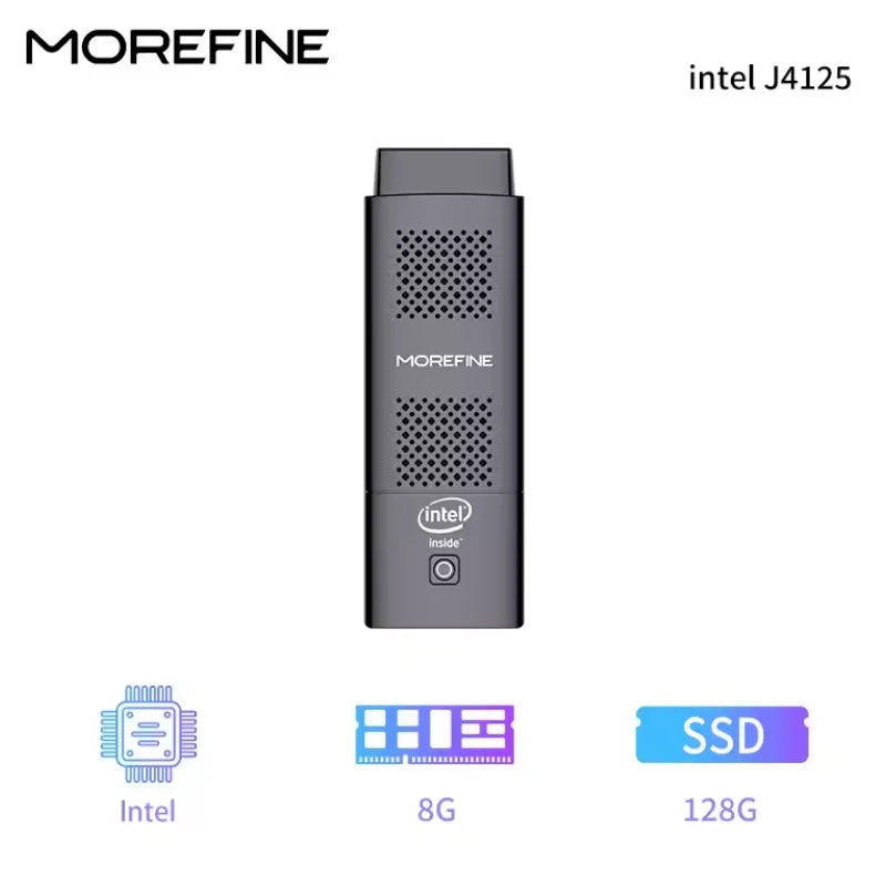MOREFINE M1K Intel N5000 Pocket PC Win 11 LPDDR4 8GB 128GB/256GB SSD WIFI5 BT4.2 Intel UHD Graphics 4K HD Display Mini PC Stick