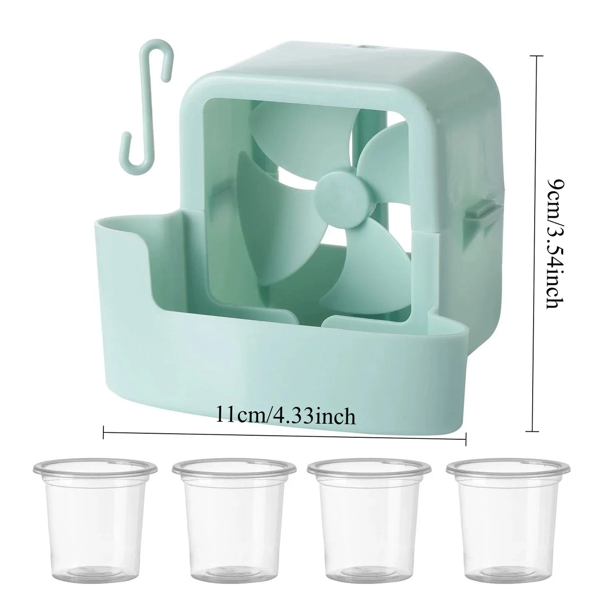 Fan Humidifier Cooler, Household Floor Fan with Water Cooling, Dorm Desktop Mini Air Conditioner Fan, Summer Heat Relief Small F