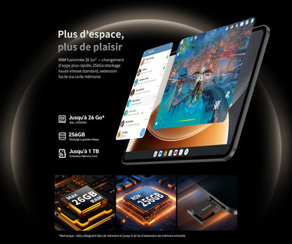 Teclast T65 Android 16 Tablet 13.4 inches 120Hz Max. 26GB RAM 256GB ROM T7280 8 cores 1920x1200 4G LTE 13MP + 5MP 10000mAh