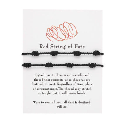 Handmade Knot Bracelet For Women Men Red String Of Fate Wrap Bangle Couple Good Lucky Friendship Jewelry Accessories