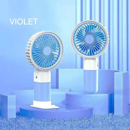 Lenovo 2026 New Handheld Fan Mini Portable Desktop Office Student Dormitory USB Charging Silent Small Electric Fan